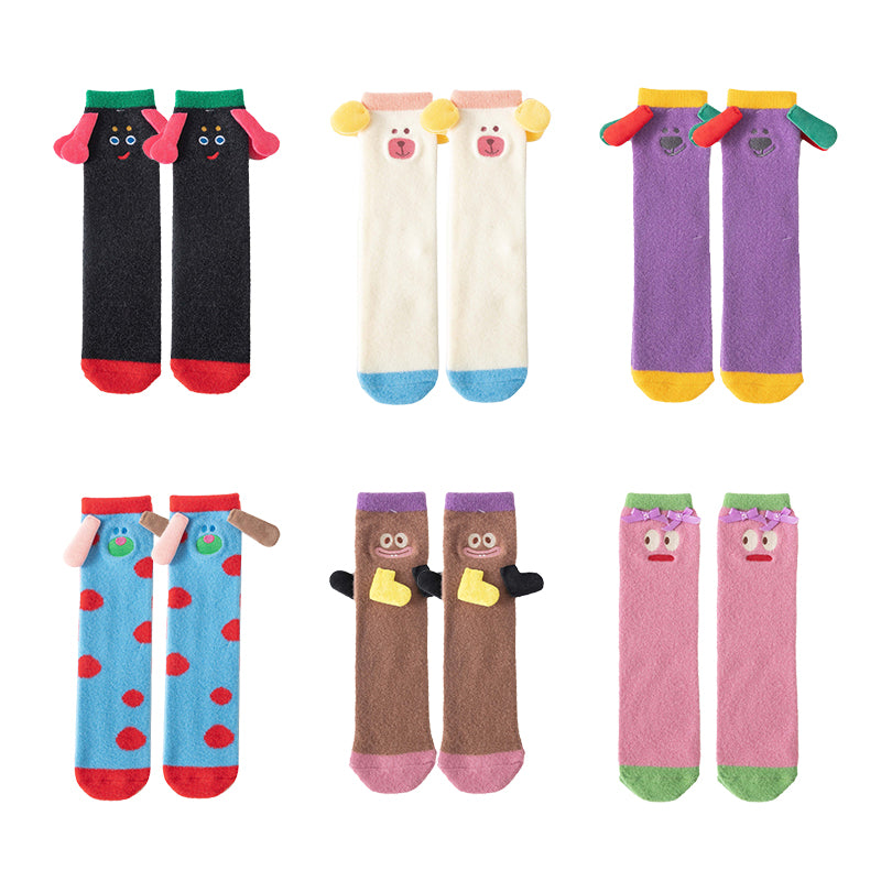 Colorful character socks from the children’s collection